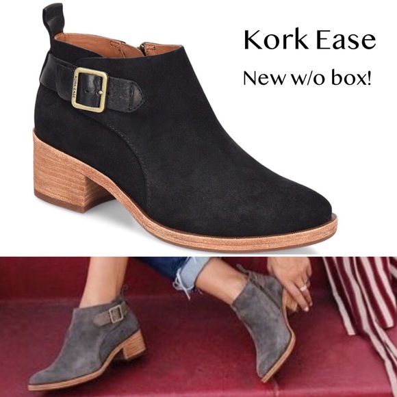 kork ease suede booties